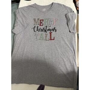 Merry Christmas Y'all Christmas T-shirt Women's Size XL‎